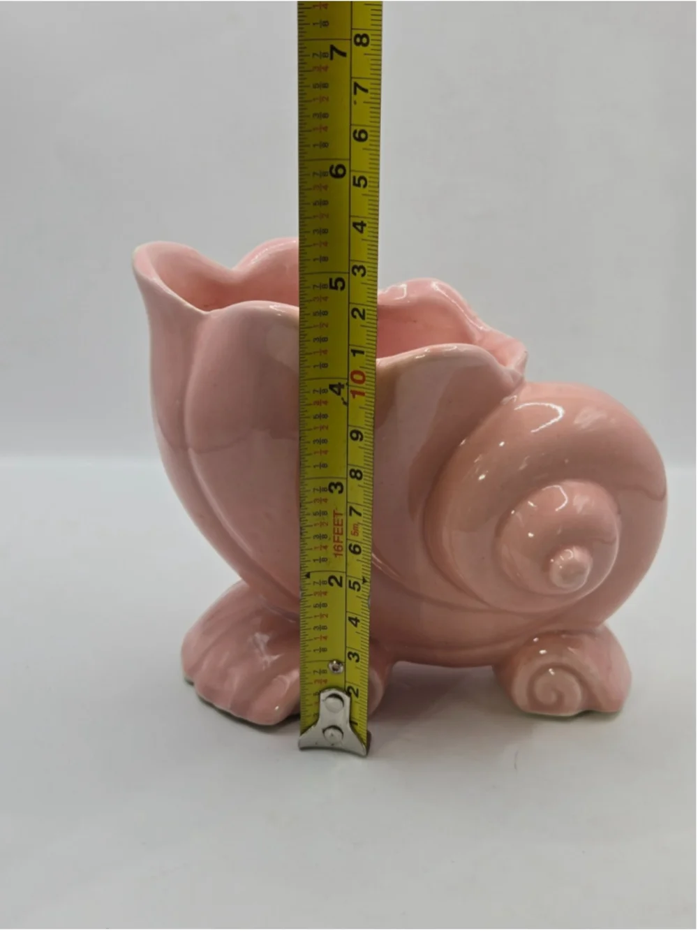 Mauve Seashell Planter, McCoy Pottery USA, MCM, Midcentury, Shell Pot Vintage